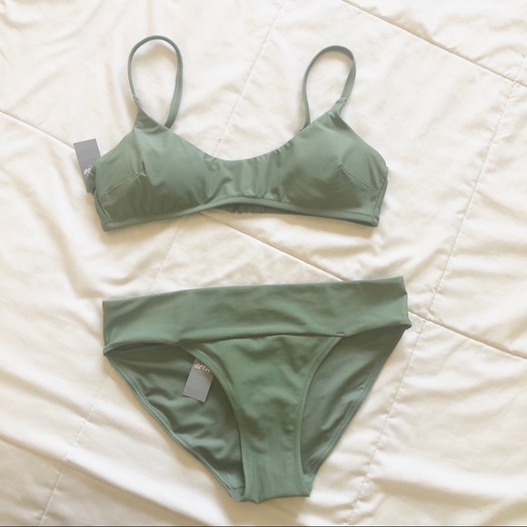 ***SOLD***NWT Aerie Army Green Bikini Set - Picture 4 of 5